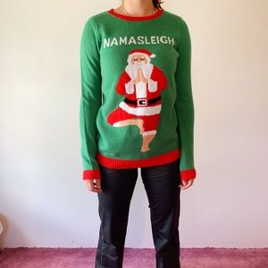 Cute Ugly Namasleigh Christmas Sweater